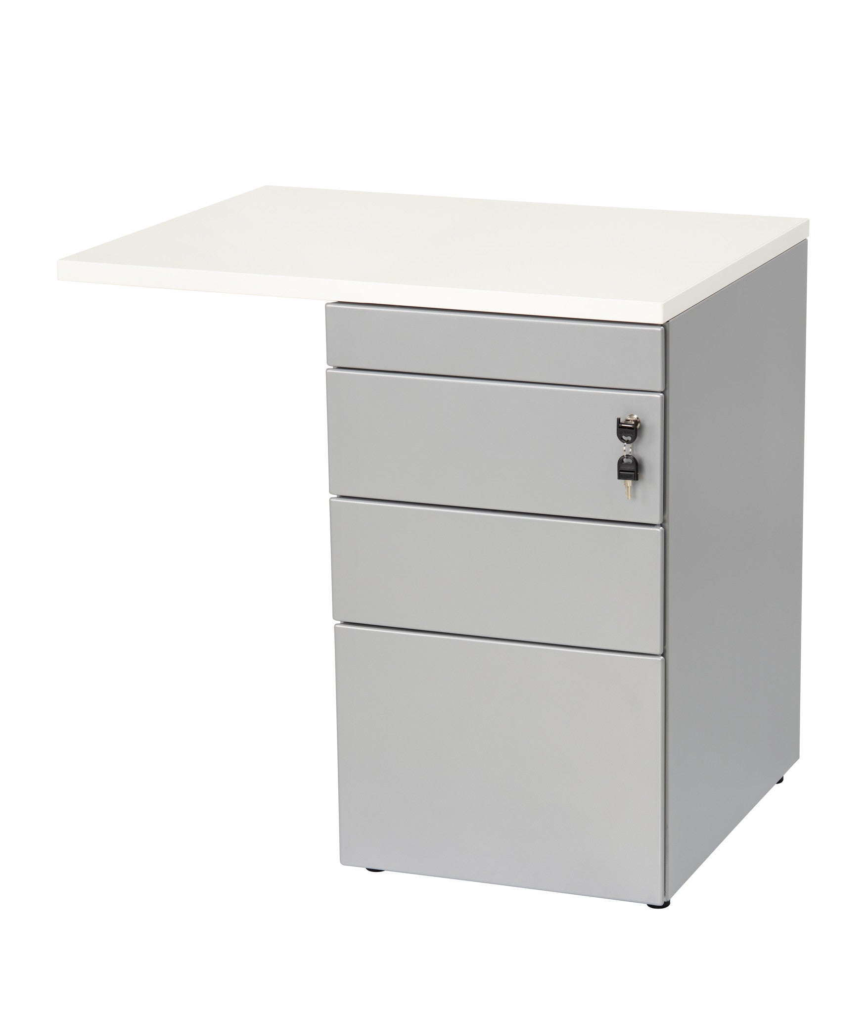 Ladeblok met 4 laden + aanbouwblad