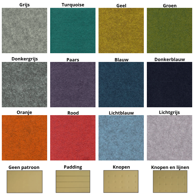 Akoestische scheidingswand Akron verstelbaar