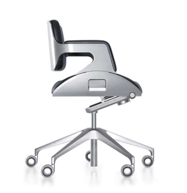 Silver bureaudraaistoel lage rug