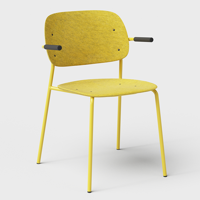 Hale vergaderstoel met armleuningen