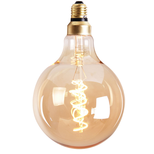 LED Lichtbron Round gold Ø12,5 cm dimbaar - 5 watt