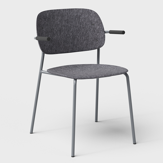 Hale vergaderstoel met armleuningen