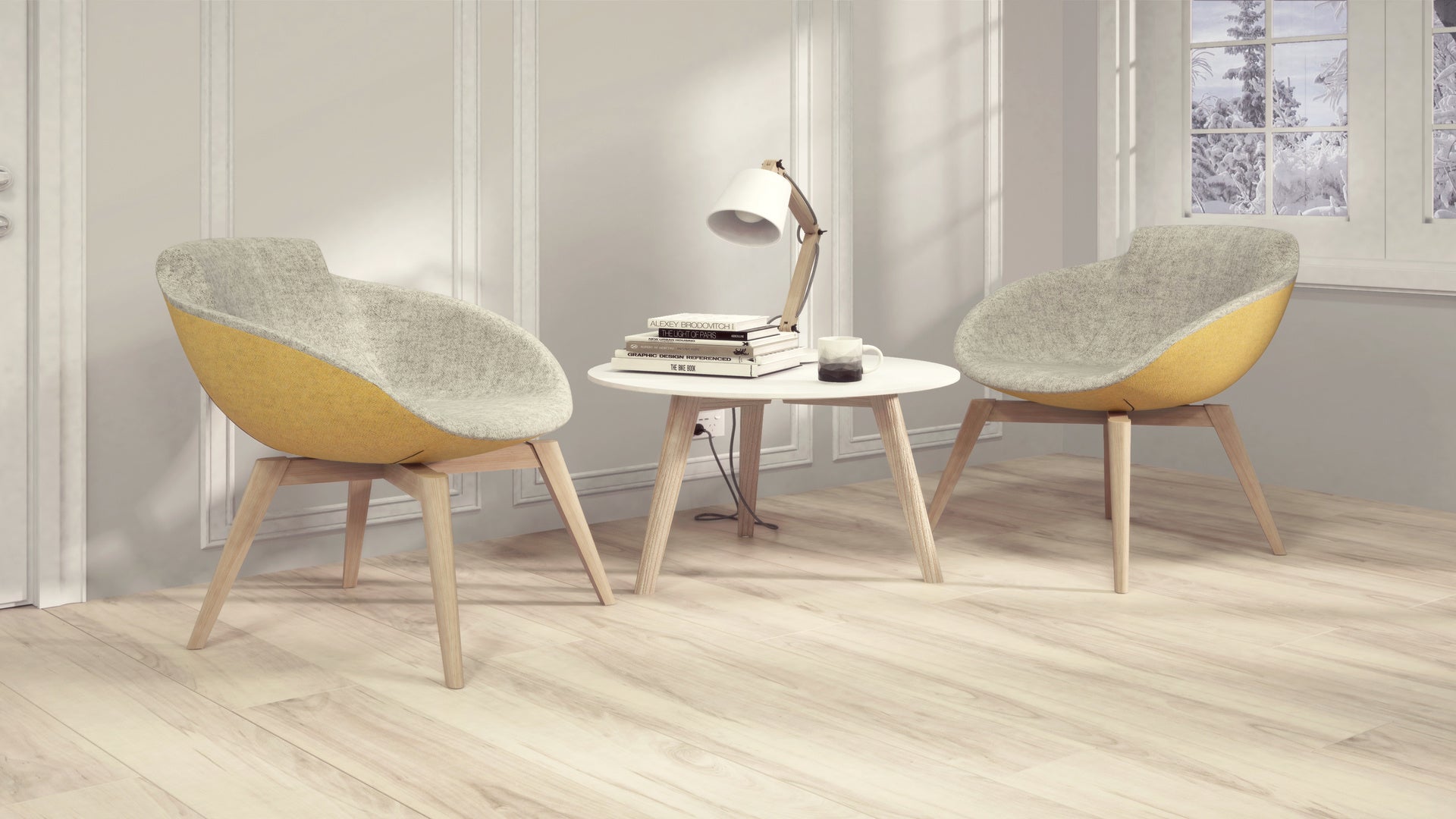 Koffietafel Nova wood rond