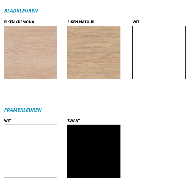BUUR Presto R duo bureautafel (slinger)