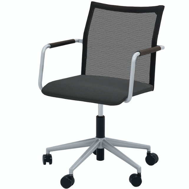 Vergaderstoel Carlo netbespanning verrijdbaar