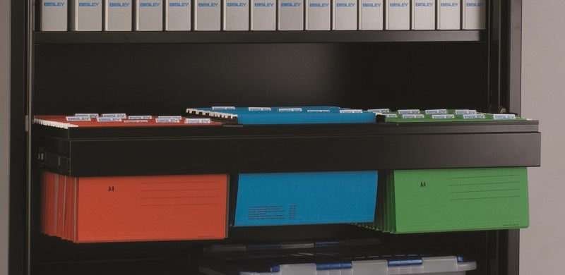 Uittrekbaar hangmappenframe t.b.v. 100cm brede roldeurkast