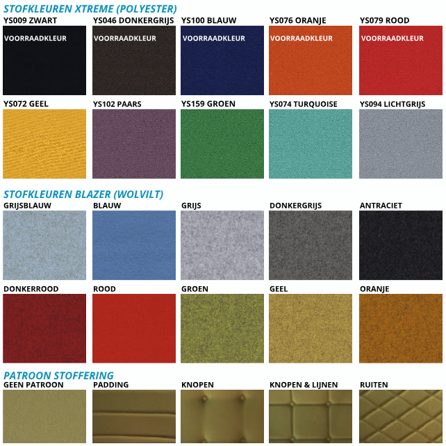 Vergaderstoel Carlo verrijdbaar