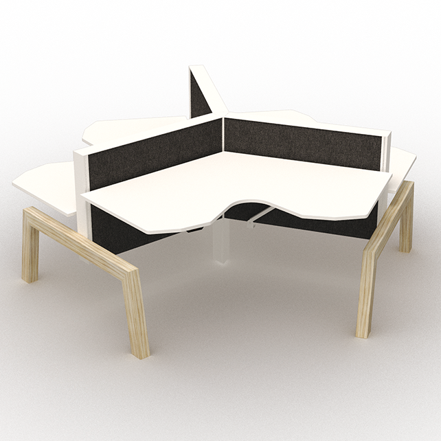 Markant Max Hybrid wing werkplek